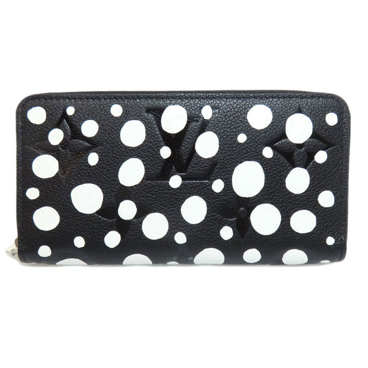 LOUIS VUITTON Long Wallet Purse M81906 Ann Platt black Zippy Wallet LVxYK Women
