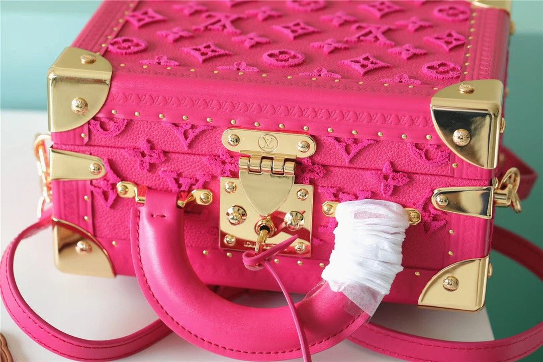 Top Quality Valisette Tresor Monogram Empreinte Pink For Women, Womens Bags, Shoulder And Crossbody Bags 9.4in/24cm Top Quality