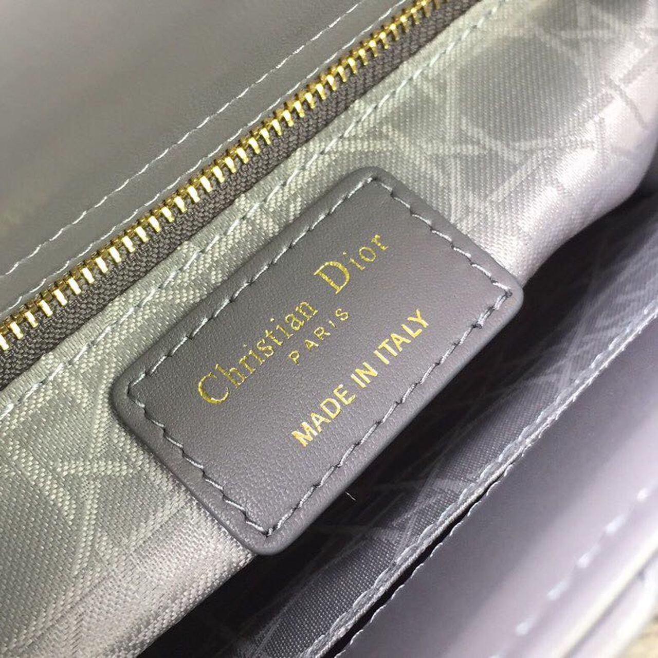 Top Quality Small Lady Bag Gold Toned Hardware Grey For Women 20cm/8in CD