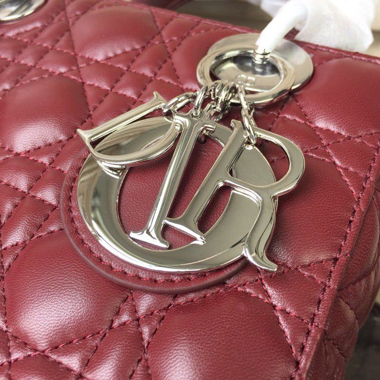 Top Quality Small Lady Bag SiTop Qualityer Hardware Burgundy For Women 8in/20cm CD