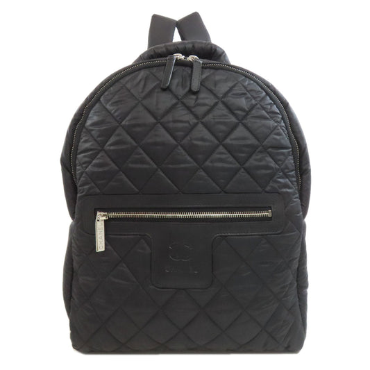 CHANEL Backpack Nylon black Cococoon SilverMetal