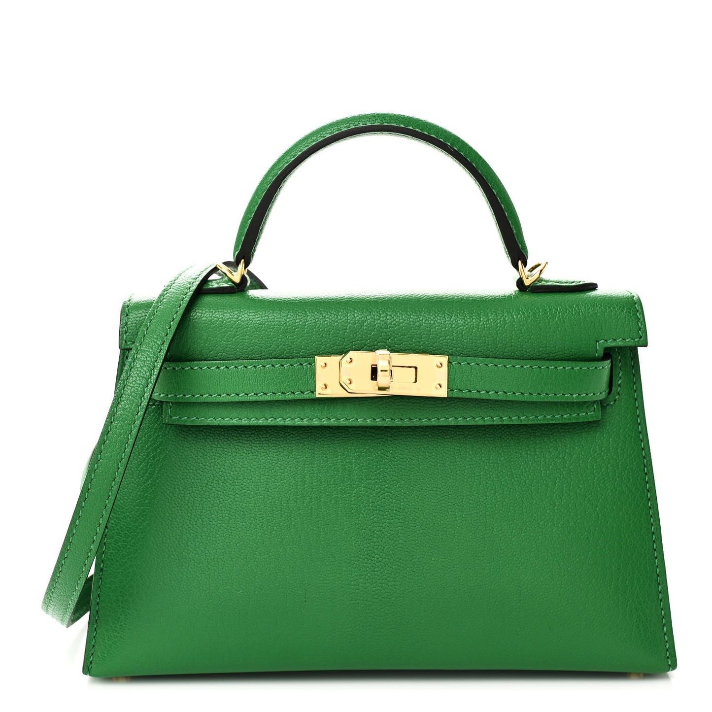 Hermes Chevre Mysore Mini Kelly Sellier 20 Bambou