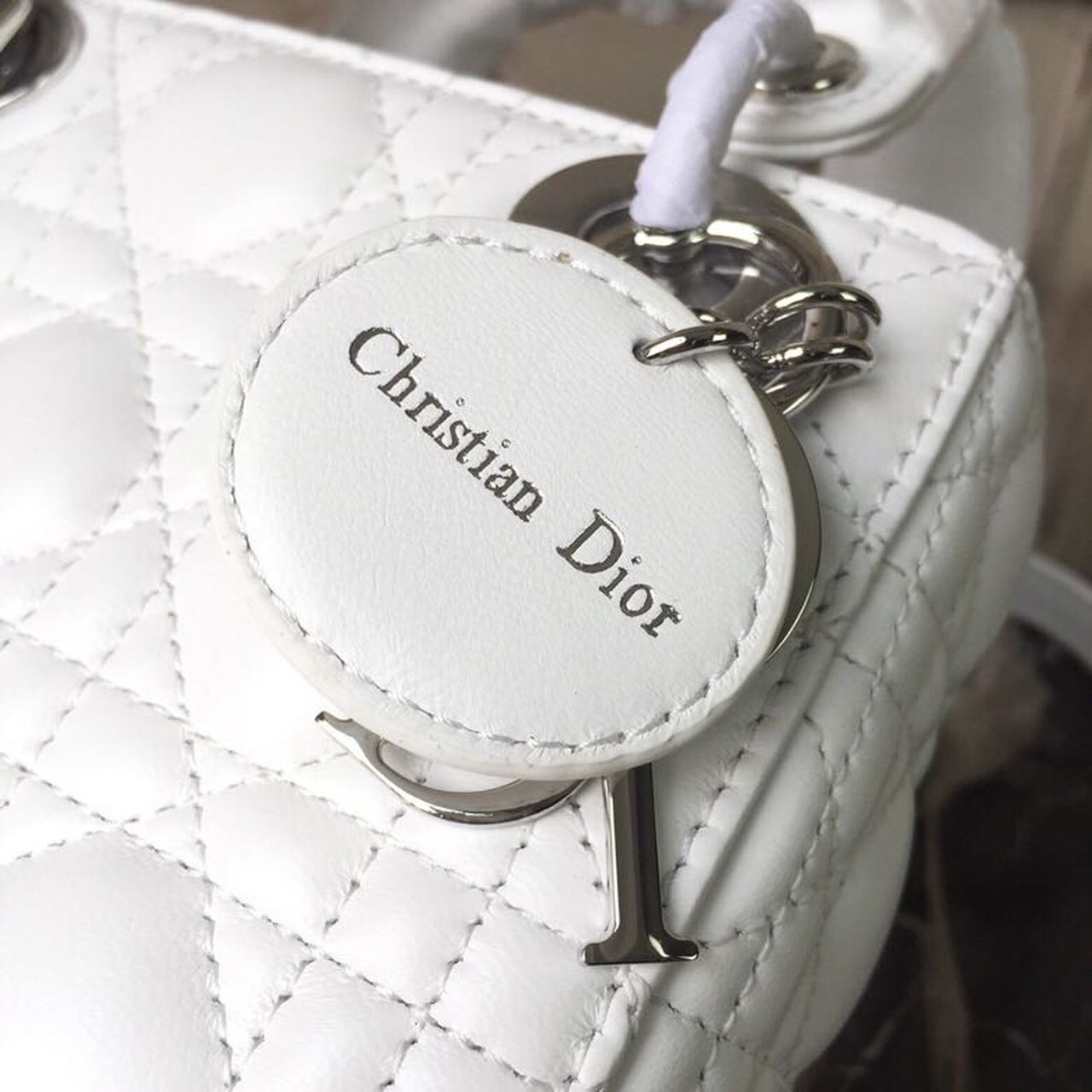 Top Quality Mini Lady Bag White Chain SiTop Qualityer Hardware For Women 17cm/6.5in CD