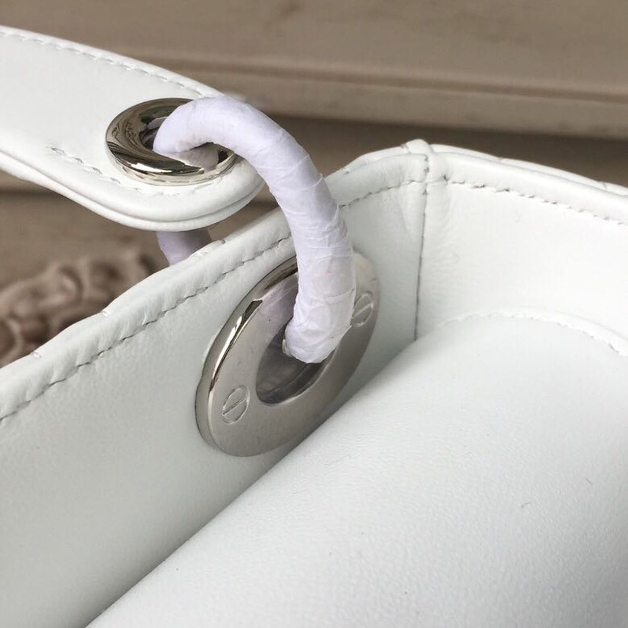 Top Quality Mini Lady Bag White Chain SiTop Qualityer Hardware For Women 17cm/6.5in CD