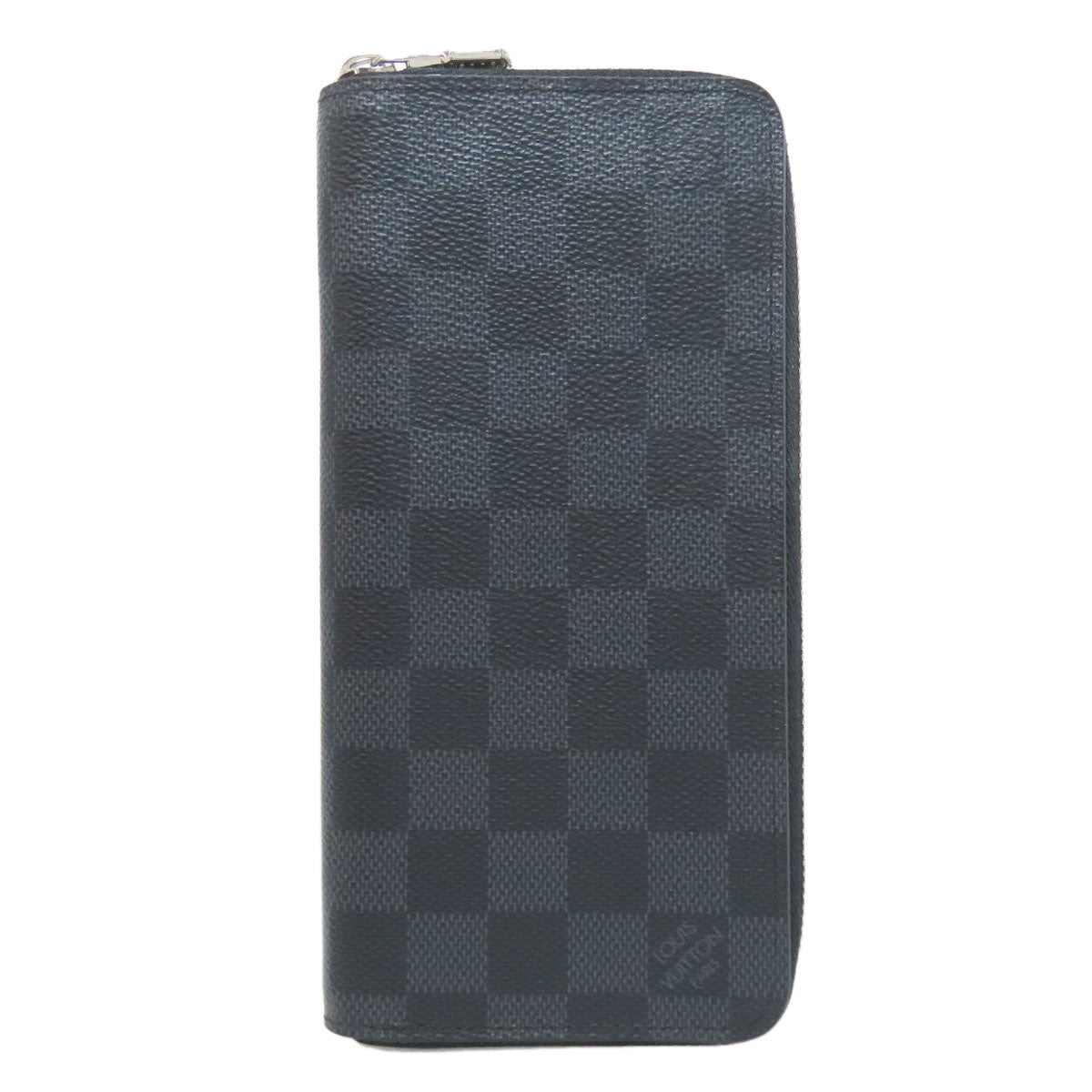 LOUIS VUITTON Long Wallet Purse Damier canvas black Zippy wallet ã» Vertical