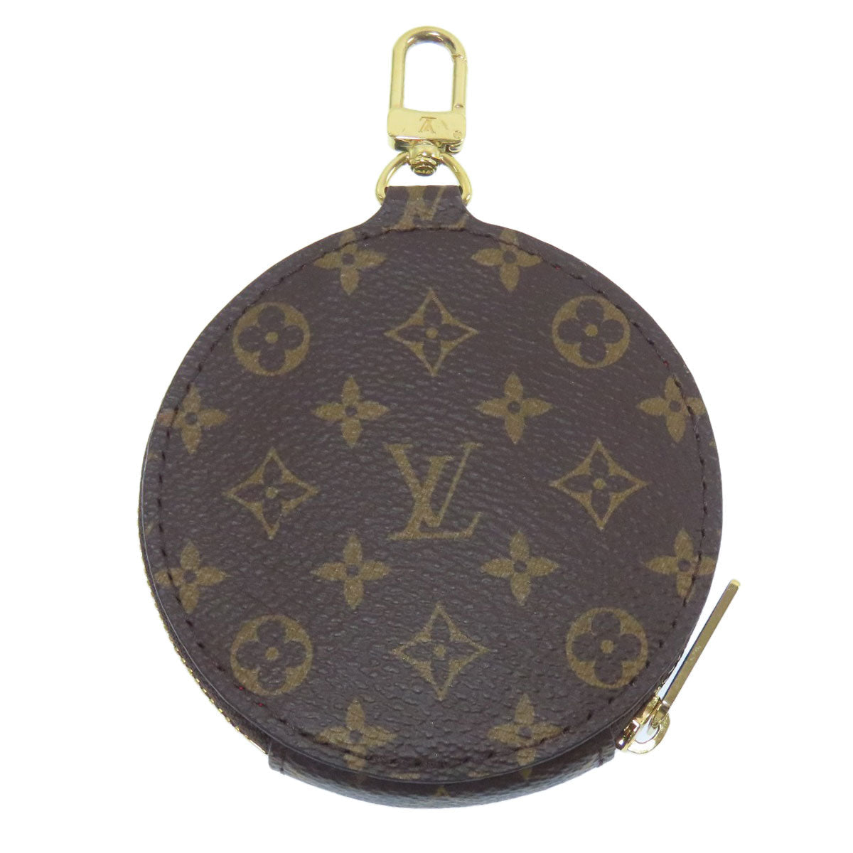 LOUIS VUITTON Coin case Monogram canvas Brown Parts for On-the-Go