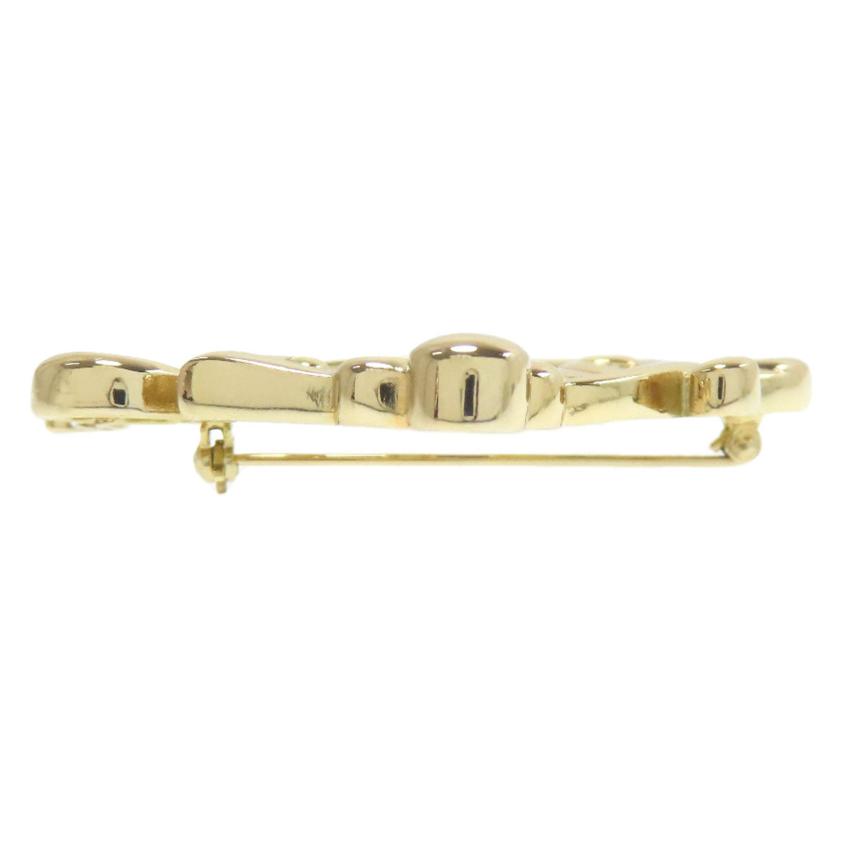 Christian Dior Brooch metallic gold logo