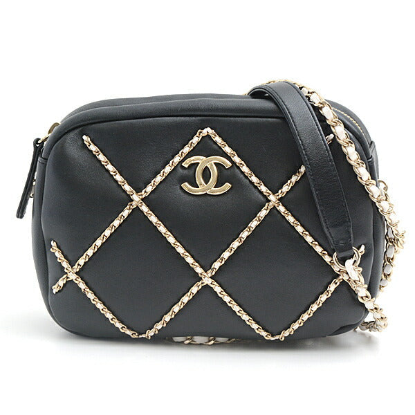 Chanel Lambskin Matelassé Chain Stitch Shoulder Bag