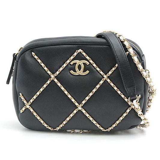 Chanel Lambskin Matelassé Chain Stitch Shoulder Bag