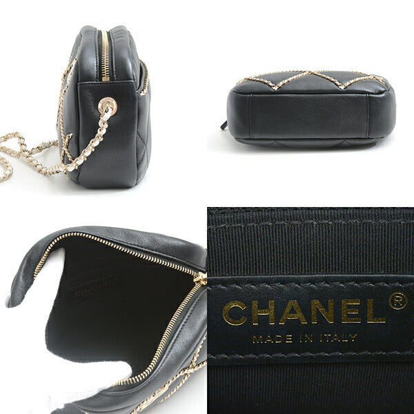 Chanel Lambskin Matelassé Chain Stitch Shoulder Bag