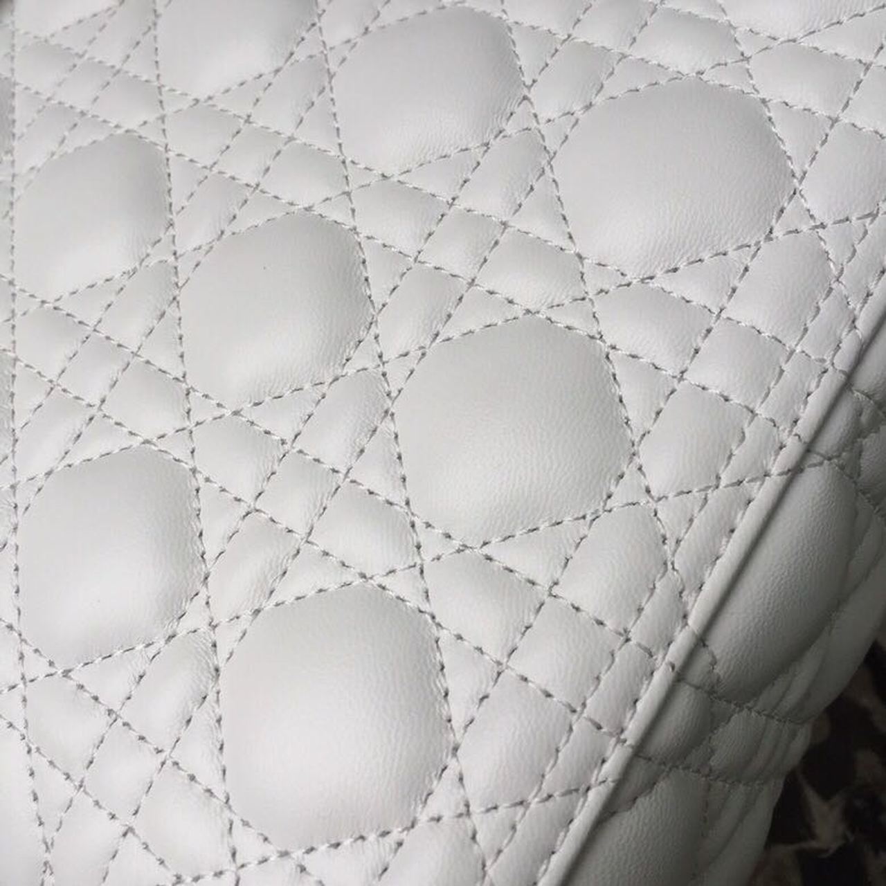 Top Quality MeTop Qualityum Lady Bag White SiTop Qualityer Hardware For Women 24cm/9in CD M0565BNGE_M030