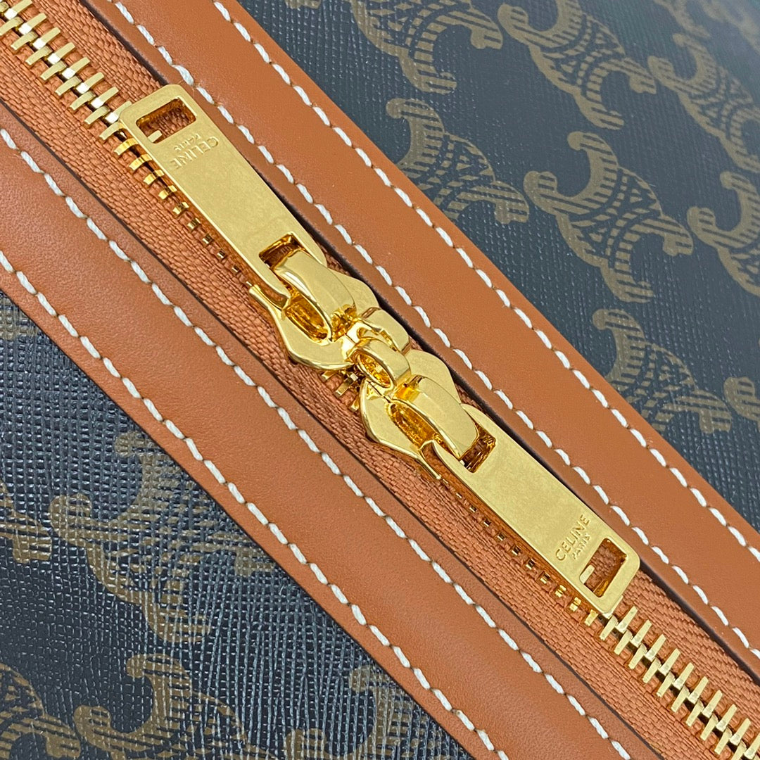 Top Quality Large Voyage Bag In Triomphe Canvas With Dog Print Tan For Women 20in/50cm 