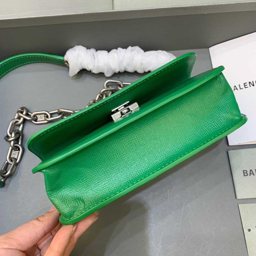 Top Quality Gossip Small On Chain Shoulder Bag Green, For Women,  Bags 7.4in/19cm