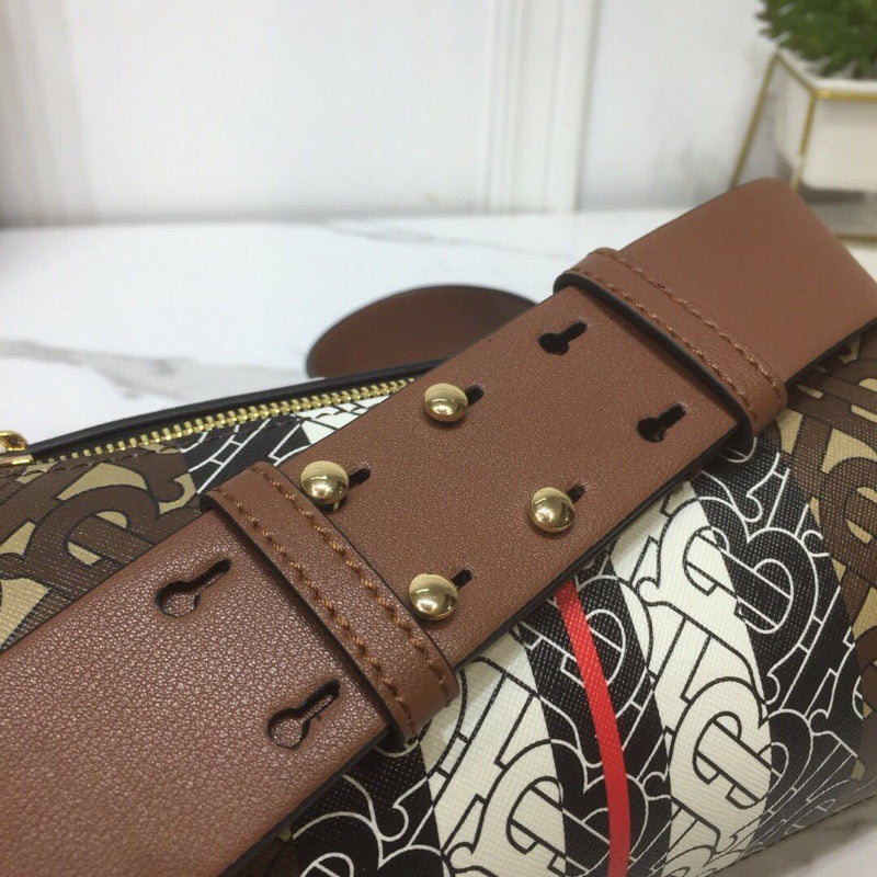Top Quality The Monogram Stripe E-canvas Barrel Bag For Women, Bags 8.3in/21cm