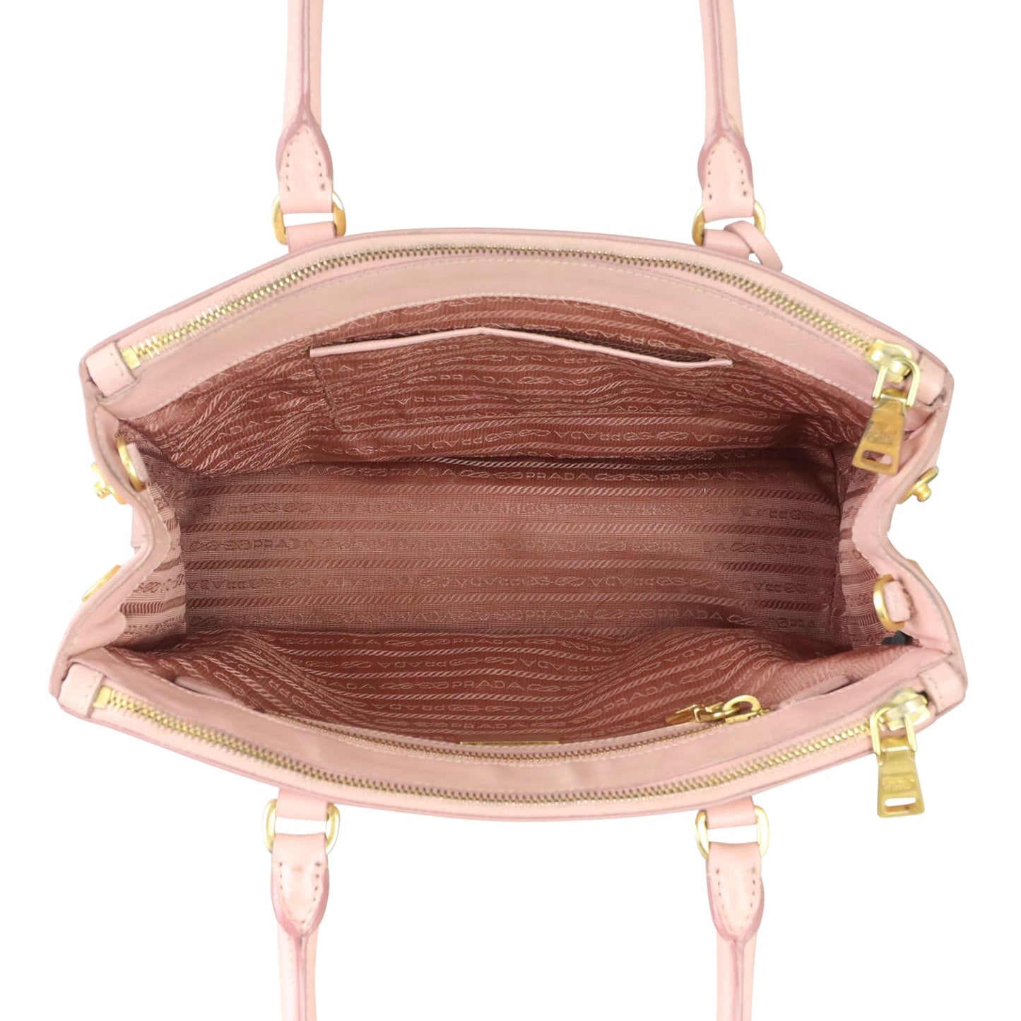 Prada Saffiano Lux Galleria Double Zip Tote Small