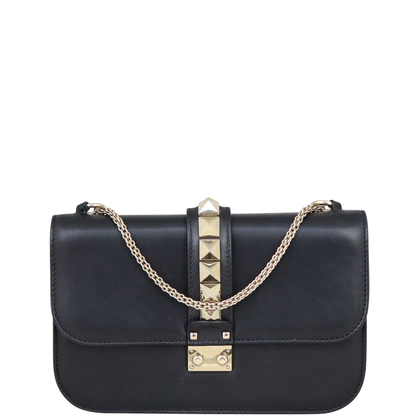 Valentino Glam Lock Medium Shoulder Bag