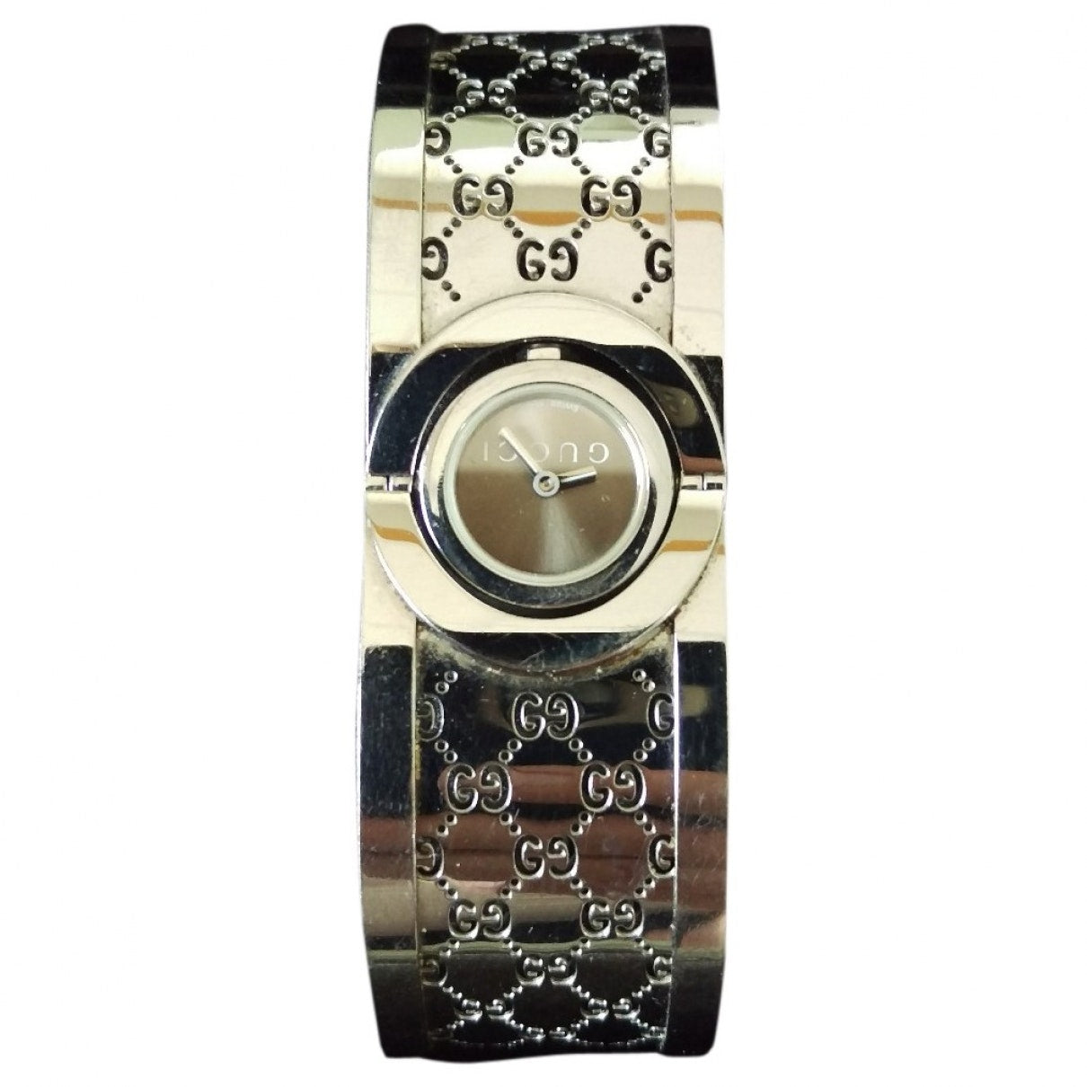 Gucci twirl silver steel watch