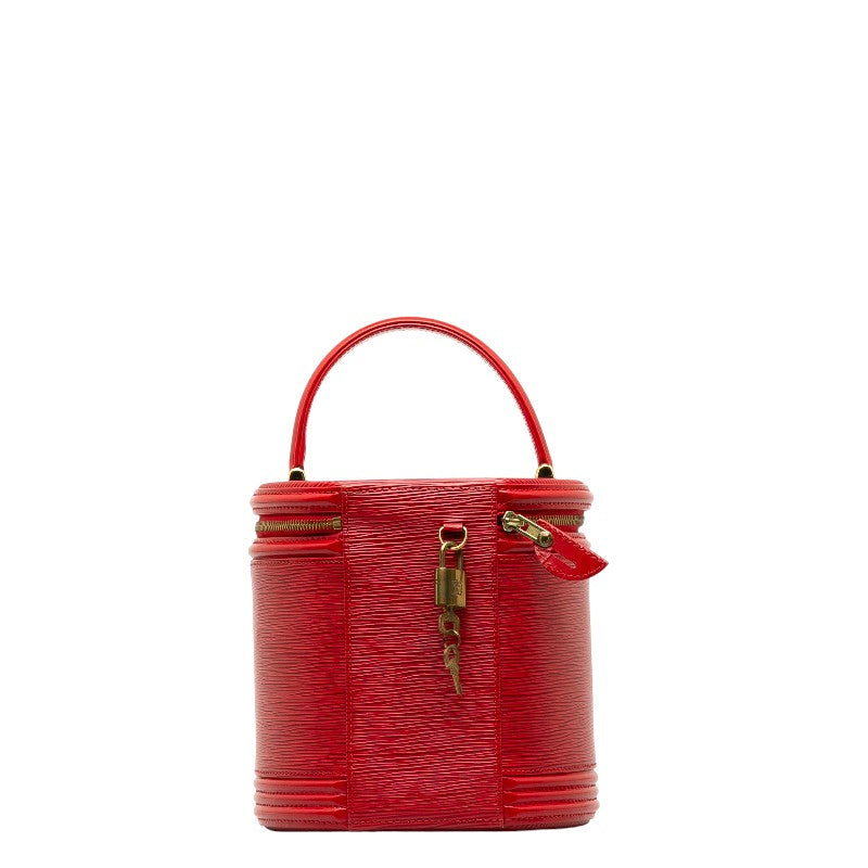 Louis Vuitton Epi Canyon Handbag Vanity Bag M48037 Castilian Red Leather  Louis Vuitton