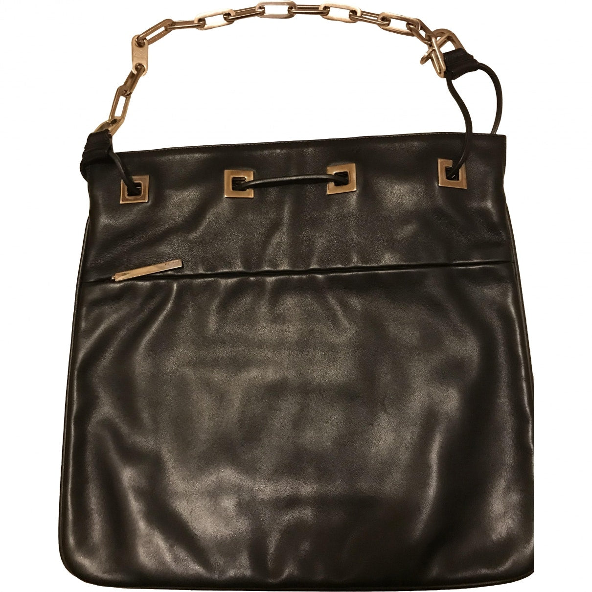 Gucci black leather handbag