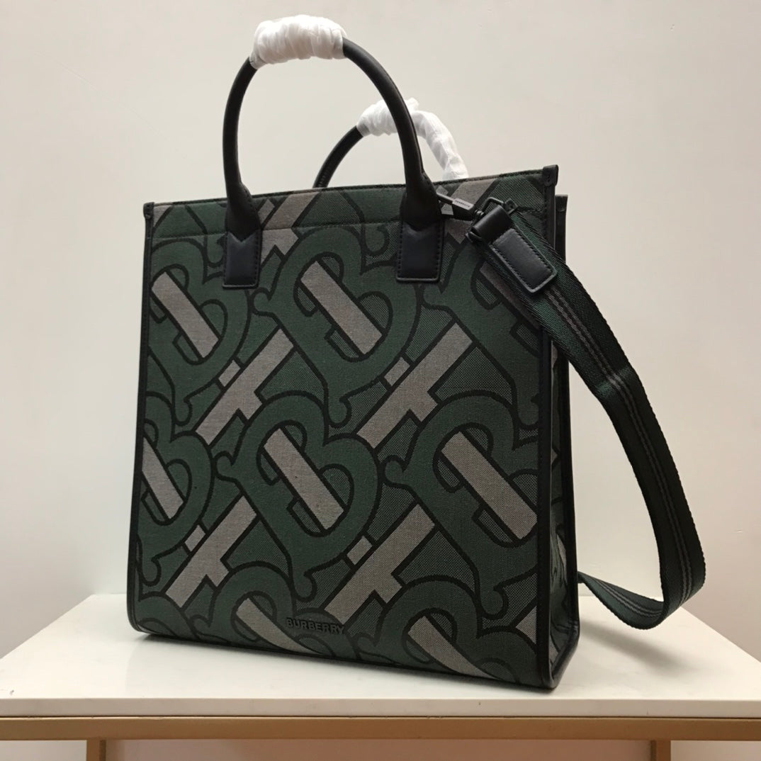 Top Quality Monogram Recycled Polyester Jacquard Tote For Women, Bags 14.8in/37.5cm