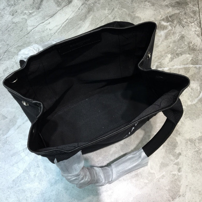 Top Quality Navy Small Cabas Tote Bag In Black, For Women,  Bags 18.5in/47cm 3399332HH3N1000