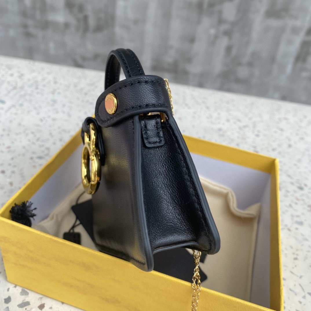 FI Nano Top Quality Charm Crossbody Black Bag For Woman 12cm/4.5in