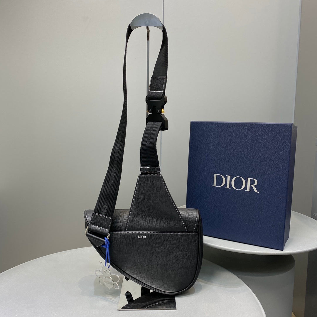 Top Quality Saddle Bag Black For Women 10in/26cm CD