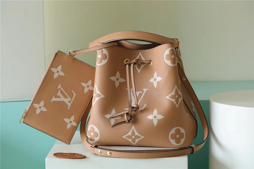 Top Quality NeoNoe MM Monogram Empreinte Arizona Beige / Cream For Women, Womens Handbags 10.2in/26cm Top Quality M45808