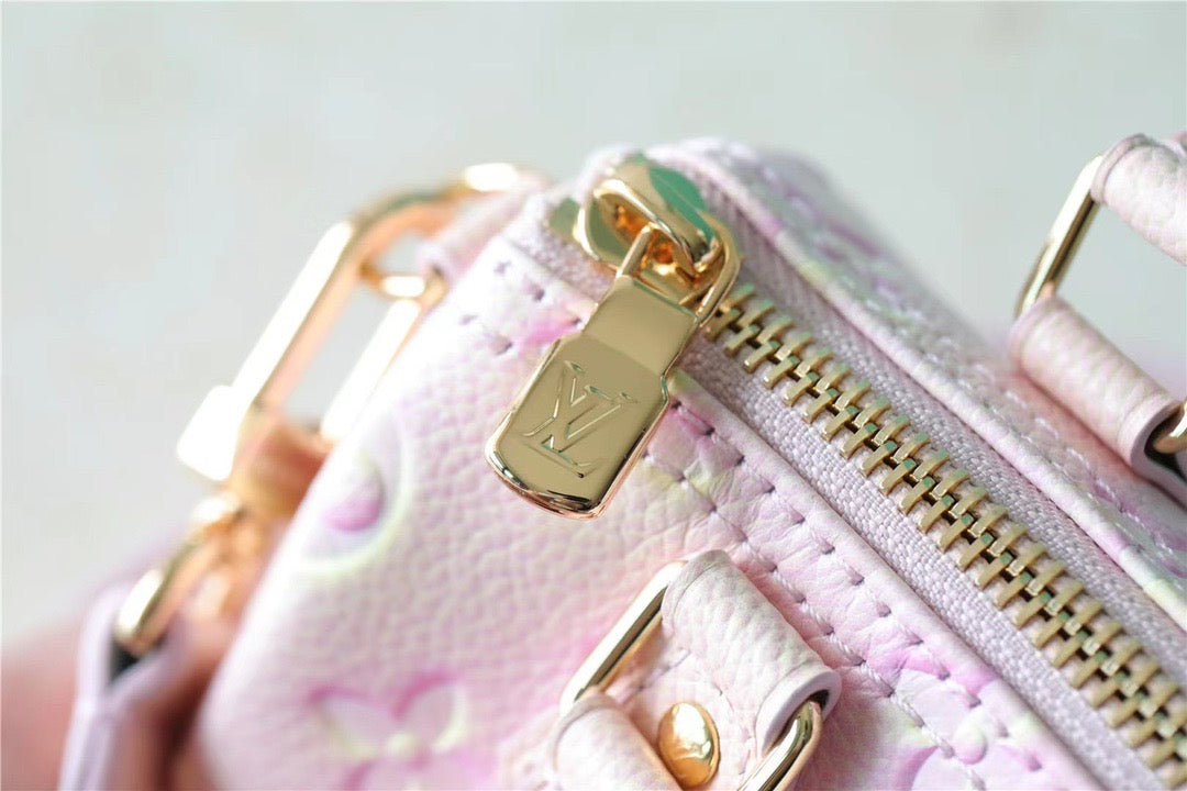 Top Quality Nano Speedy Monogram Empreinte Pink For Women,  Shoulder And Crossbody Bags 16cm/6.3in Top Quality M81508