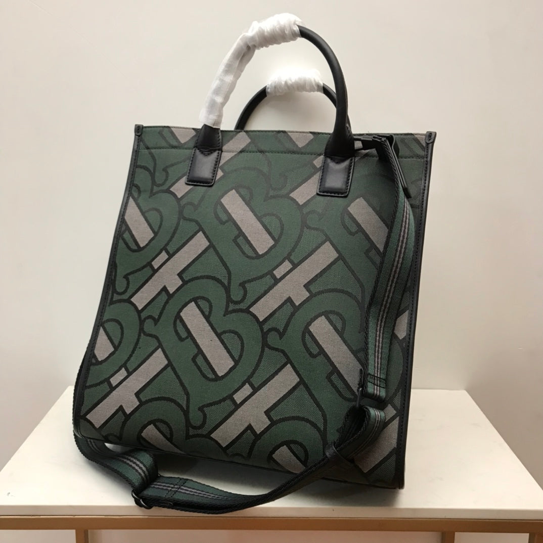 Top Quality Monogram Recycled Polyester Jacquard Tote For Women, Bags 14.8in/37.5cm