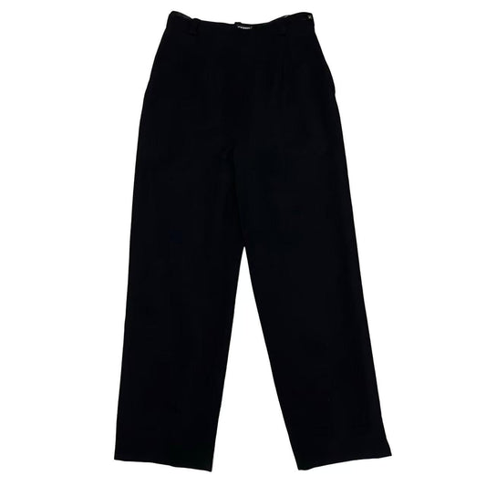 CHANEL Pants wool black COCO Mark button Women 38