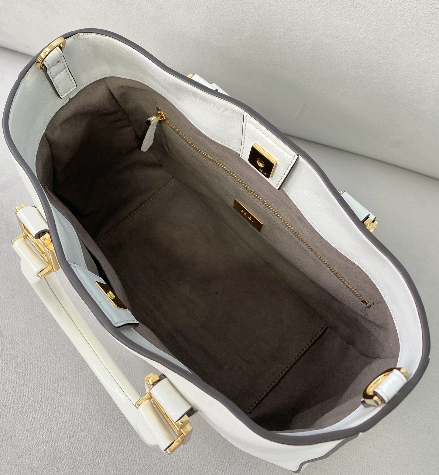 Top QualityTop Quality Small FF Tote Shoulder White Bag For Woman 30cm/12in