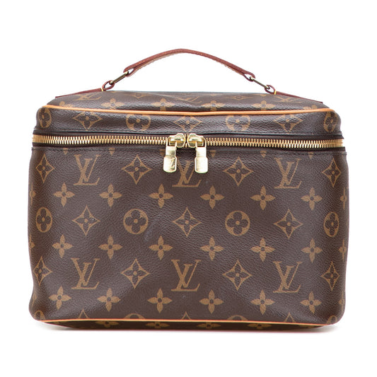 Brown Louis Vuitton Monogram Nice BB Vanity Case