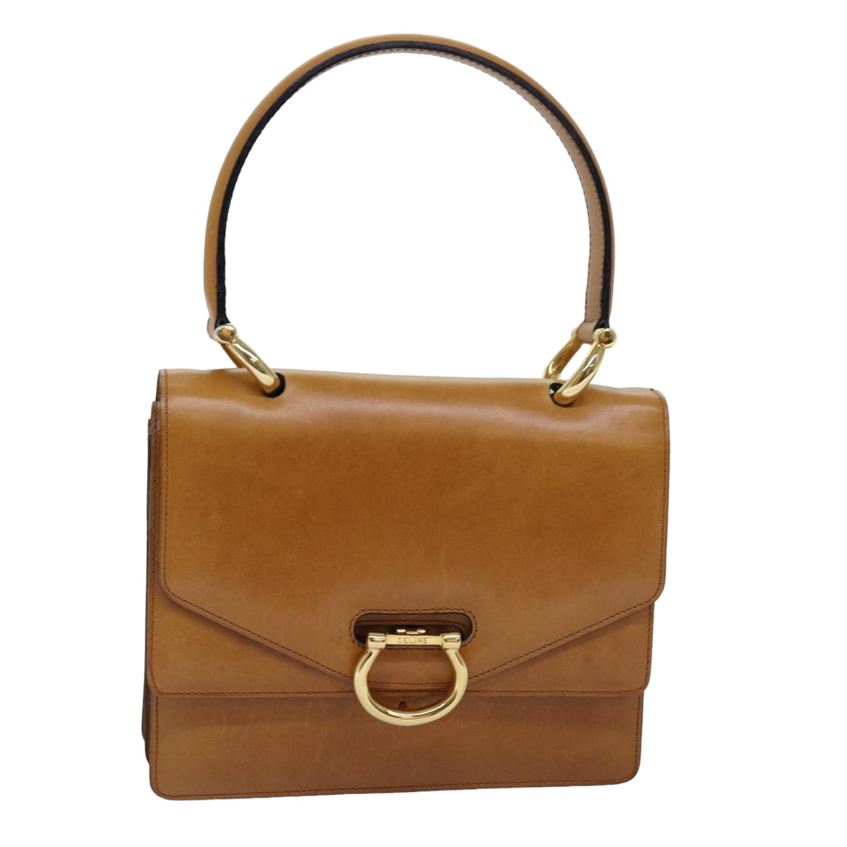 Luxury CELINE Hand Bag Leather Brown  77330