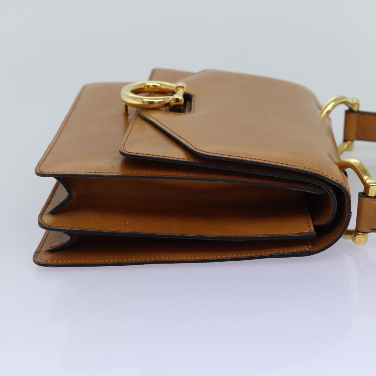 Luxury CELINE Hand Bag Leather Brown  77330