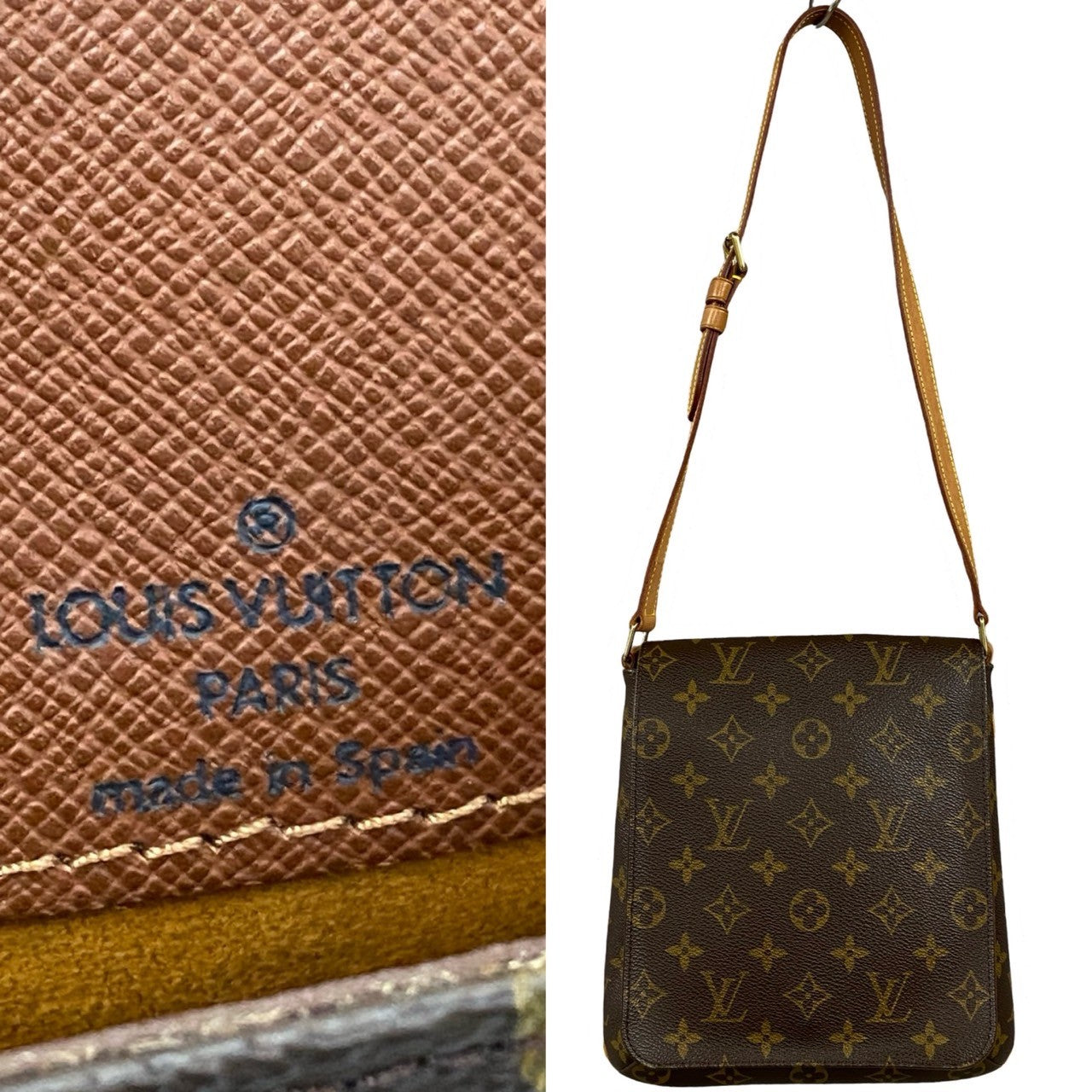LOUIS VUITTON Shoulder Bag M51258 Leather, PVC Brown Monogram M tte Salsa Women