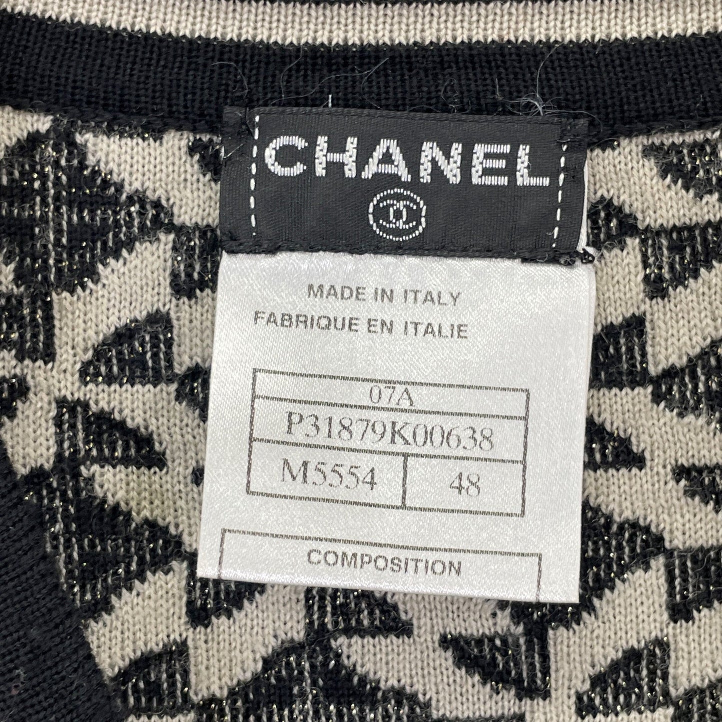 Chanel Wool Blend Knit Pullover