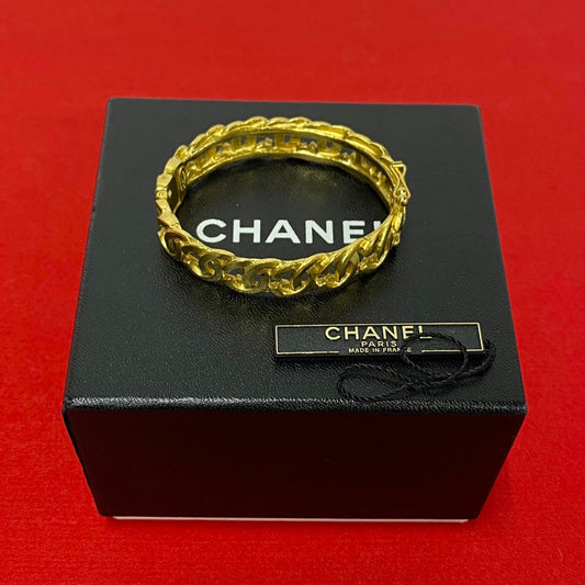 CHANEL Bangle Gold Plated gold COCO Mark Women