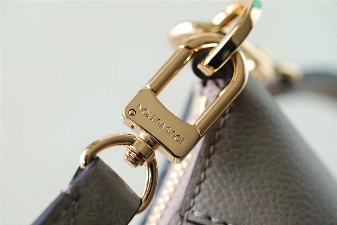 Top Quality Bagatelle Monogram Empreinte Tourterelle Gray / Creme Beige For Women,  Shoulder And Crossbody Bags 22cm/8.7in Top Quality M46112