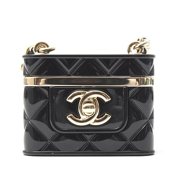 Chanel Plastic Matelasse Vanity Chain Pouch B22K