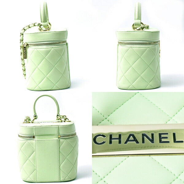 Chanel Lambskin Matelassé Vanity Chain Shoulder Bag