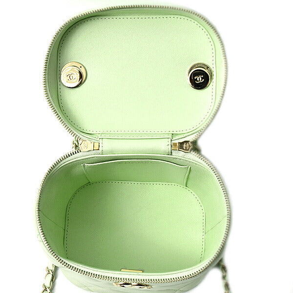 Chanel Lambskin Matelassé Vanity Chain Shoulder Bag