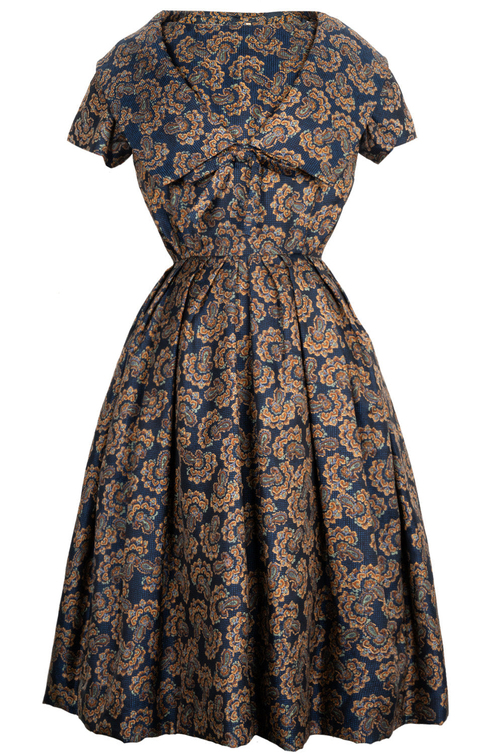 CHRISTIAN DIOR   Couture Dress with Underpinning Silk Paisley