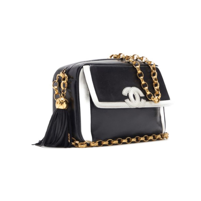 Chanel Coco Vision Chain Shoulder  Fringes Bicycle Color  White  Black  Shoulder Bag Mini Shoulder Bag  Bag Hybrid ? Ship? Himalan Bookstore Online