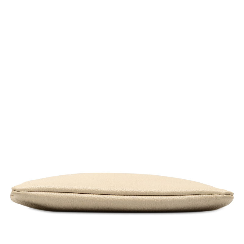 Gucci Animal Bee Clutch Bag 460187 Ivory Leather  Gucci