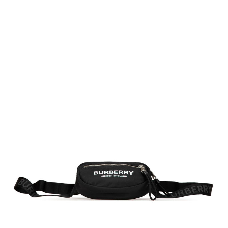 Burberry Cannon Logo Print Nylon Belt Bag