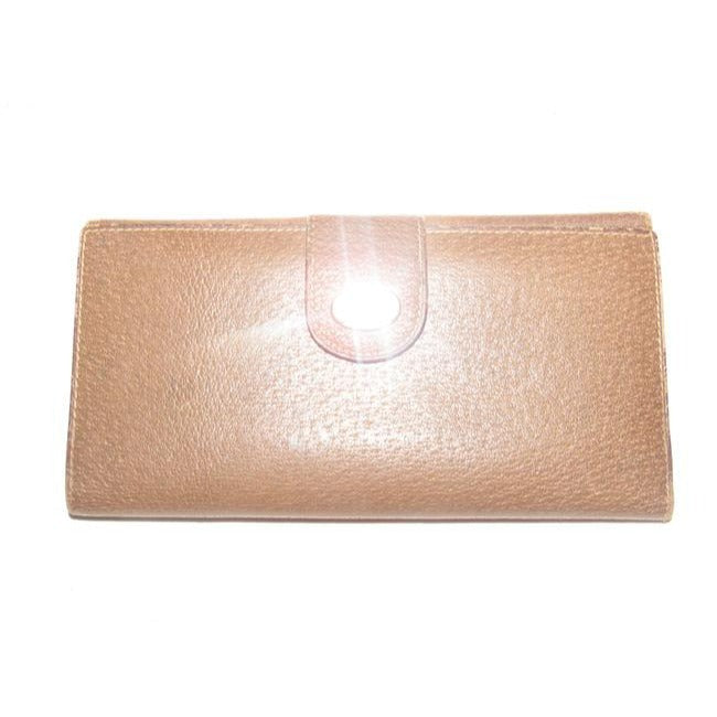 Gucci   Brown Leather And Gold Hardware Coated Canvas Shoulder Bag