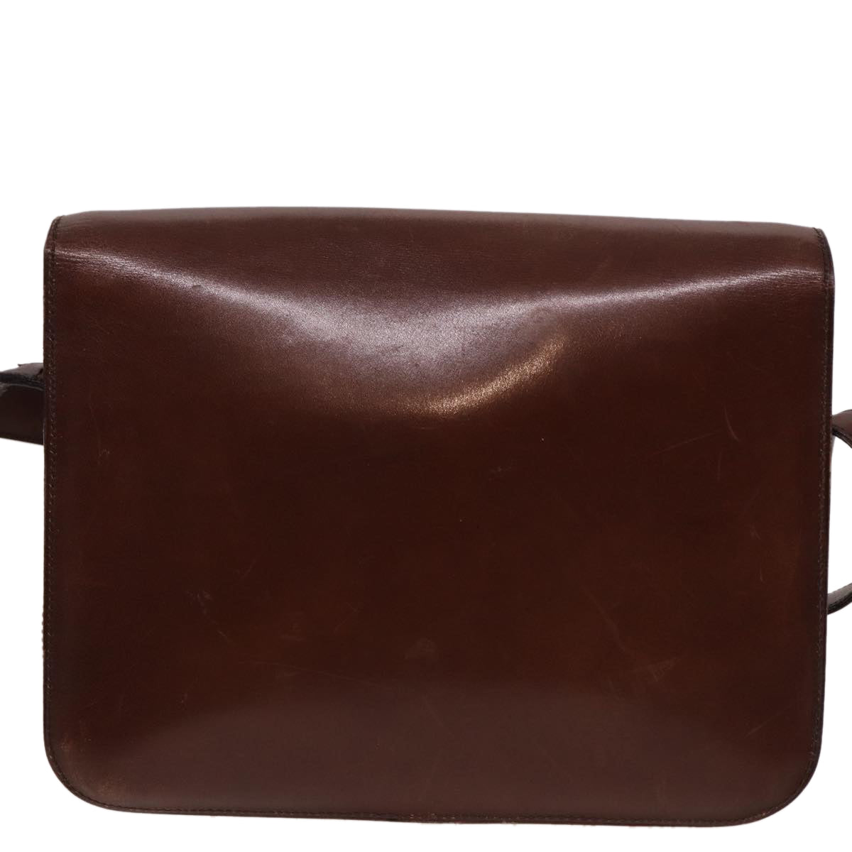Luxury CELINE Shoulder Bag Leather Brown  78512