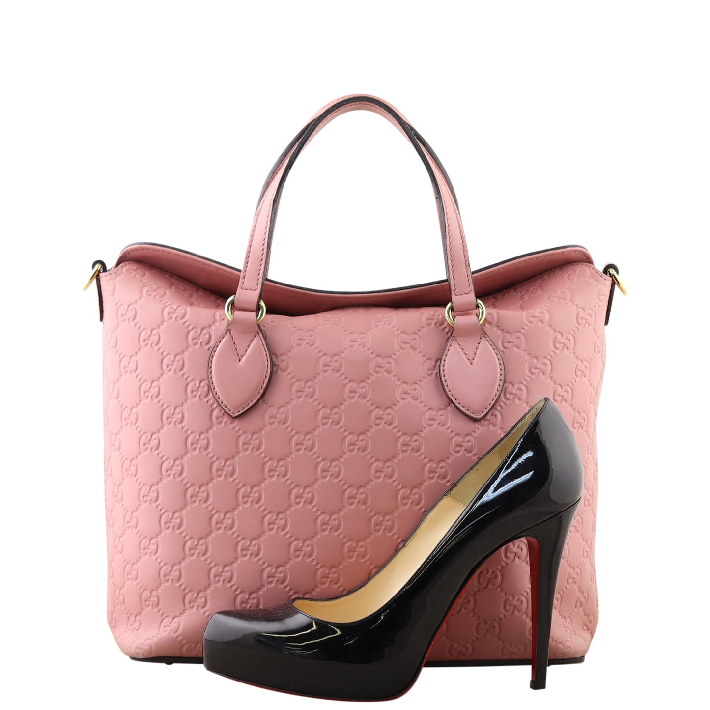 Gucci Guccissima Linea A Bee Foldover Tote