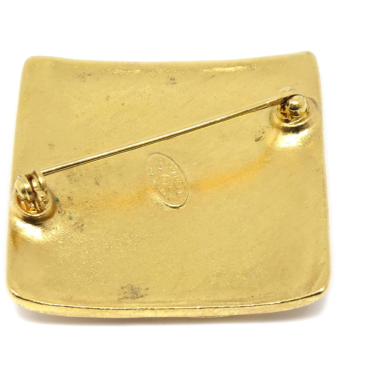 CHANEL 1996 Diamond Brooch Gold